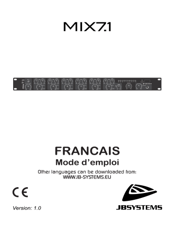 JB systems MIX 7.1 Manuel utilisateur | Fixfr