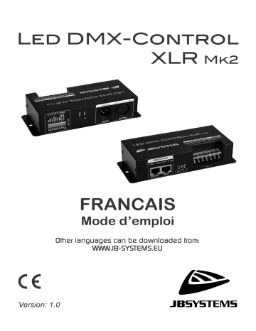 JB systems LED DMX-CONTROL XLR Mk2 Manuel utilisateur | Fixfr