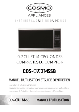 Cosmo COS-07CTMSSB Microwave Manuel utilisateur