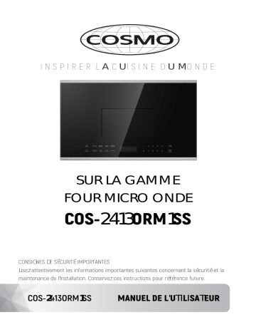 Cosmo COS-2413ORM1SS Microwave Manuel utilisateur | Fixfr