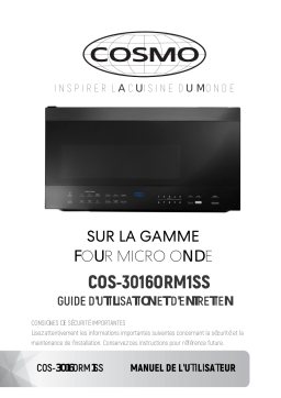 Cosmo COS-3016ORM1SS Microwave Manuel utilisateur