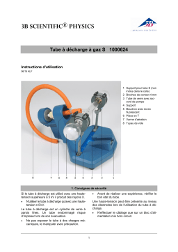 3B SCIENTIFIC 1000624 [U18580] Teltron Discharge Tube S  Manuel du propriétaire