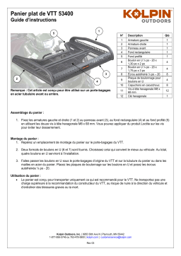 Kolpin 53400 ATV Flat Rack Manuel du propriétaire