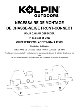 Kolpin 35-7000 Front-Connect - Can-Am Defender Manuel du propriétaire