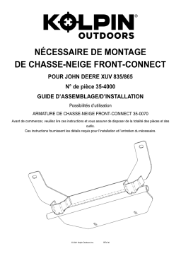 Kolpin 35-4000 Front-Connect - John Deere XUV 835 / 865 Manuel du propriétaire