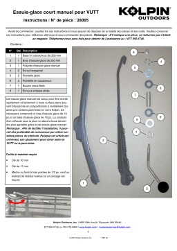 Kolpin 28005 Manual Wiper Blade Short Manuel du propriétaire