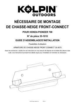 Kolpin 35-1010 Front-Connect - Honda Pioneer 700 Manuel du propriétaire