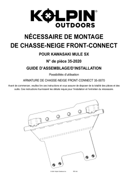 Kolpin 35-2020 Front-Connect - Kawasaki Mule SX Manuel du propriétaire