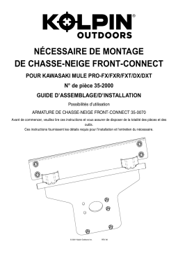 Kolpin 35-2000 Front-Connect - Kawasaki Mule Pro-FX T/R Manuel du propriétaire