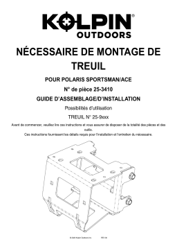 Kolpin 25-3410 Winch Mount Kit - Polaris Sportsman Manuel du propriétaire