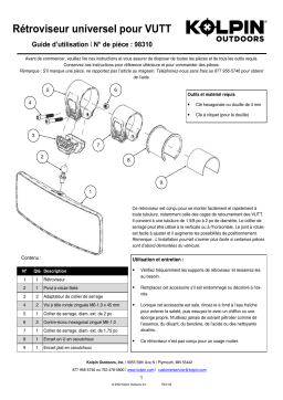 Kolpin 98310 UTV Rearview Mirror - Round Tube Manuel du propriétaire
