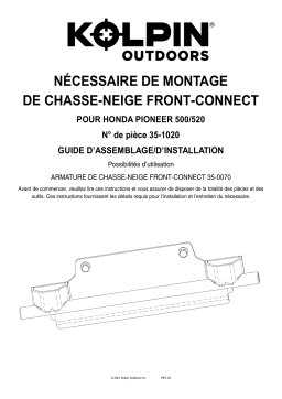 Kolpin 35-1020 Front-Connect - Honda Pioneer 500 Manuel du propriétaire