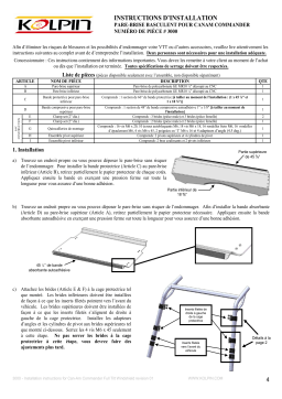 Kolpin 3000 UTV Windshield - Full-Tilt - Can-Am® Commander Manuel du propriétaire