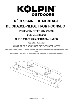 Kolpin 35-4020 Front-Connect - John Deere XUV 550 / 560 / 590 Manuel du propriétaire