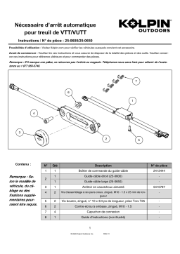 Kolpin 25-0600 ATV Winch Auto-Stop Manuel du propriétaire