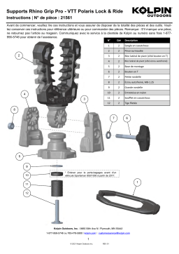 Kolpin 21561 Rhino Grip® Pro - Polaris Lock & Ride® Sportsman and RZR Manuel du propriétaire