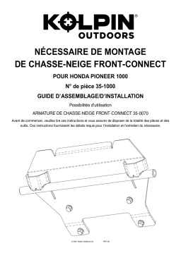 Kolpin 35-1000 Front-Connect - Honda Pioneer 1000 Manuel du propriétaire