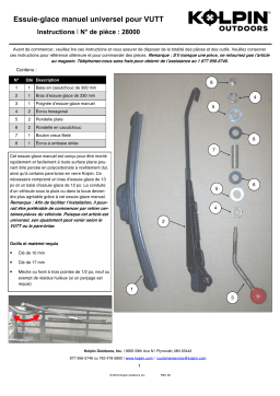 Kolpin 28000 Manual Wiper Blade Manuel du propriétaire