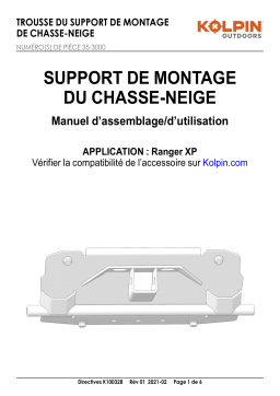 Kolpin 35-3000 Front-Connect - Polaris Ranger 900 Manuel du propriétaire