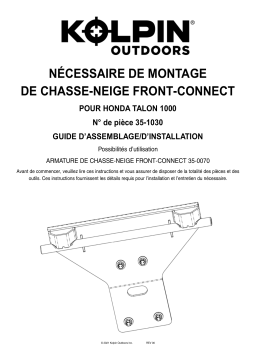 Kolpin 35-1030 Front-Connect - Honda Talon 1000 Manuel du propriétaire