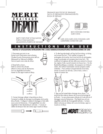 Merit Medical Merit Drainage Depot™ Mode d'emploi | Fixfr