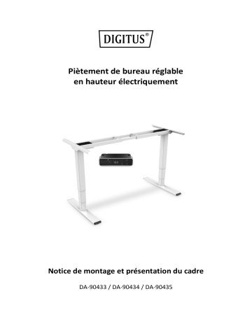 Digitus DA-90434 Electrically Height-Adjustable Table Frame, dual motor, 3 levels, black Manuel du propriétaire | Fixfr