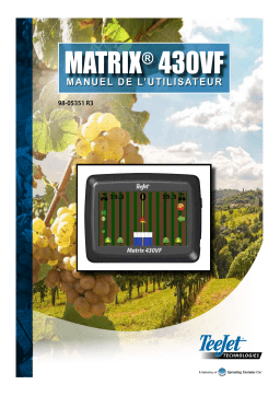 TeeJet Matrix 430VF Manuel utilisateur