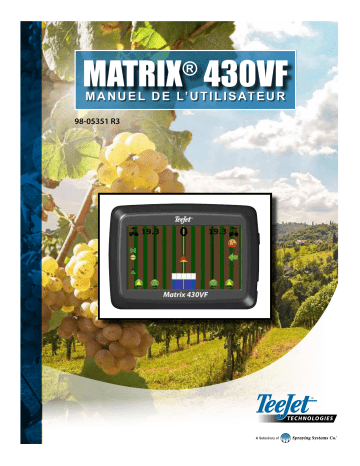 TeeJet Matrix 430VF Manuel utilisateur | Fixfr