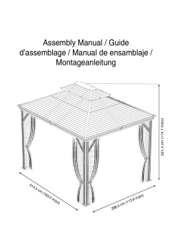 Dancover Gazebo Mykonos and mosquito net Manuel utilisateur