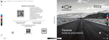 Chevrolet Traverse 2023 Mode d'emploi | Fixfr