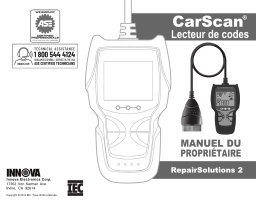 Innova 3020RS FixAssist 3020RS Manuel du propriétaire