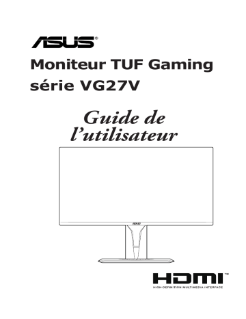 Asus TUF Gaming VG27VQM Monitor Mode d'emploi | Fixfr