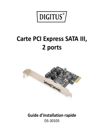 Digitus DS-30105 DIGITUS Guide de démarrage rapide | Fixfr