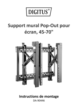 Digitus DA-90446 Pop-Out Video Monitor Wall Mount, 45-70" Guide de démarrage rapide