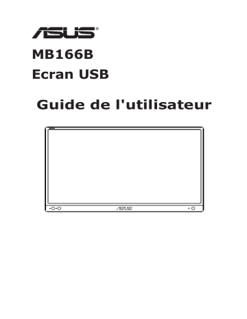 Asus ZenScreen MB166B Monitor Mode d'emploi | Fixfr