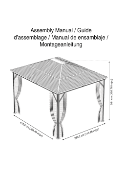 Dancover Gazebo Verona and mosquito net Manuel utilisateur