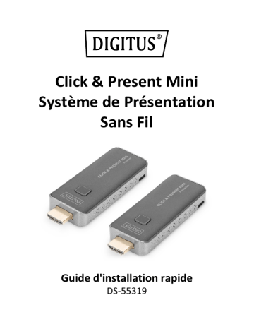 Digitus DS-55319 Wireless Presentation System, Set Manuel du propriétaire | Fixfr