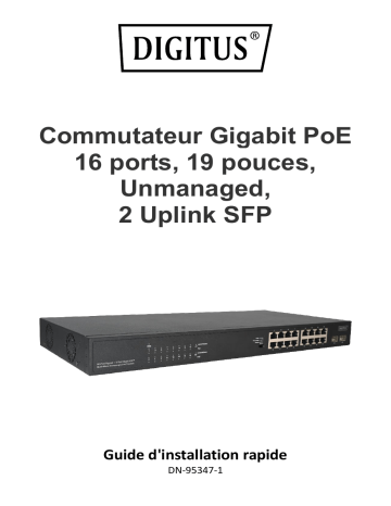 Digitus DN-95347-1 Guide de démarrage rapide | Fixfr