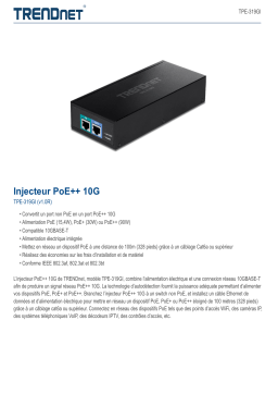 Trendnet TPE-319GI 10G PoE++ Injector Fiche technique