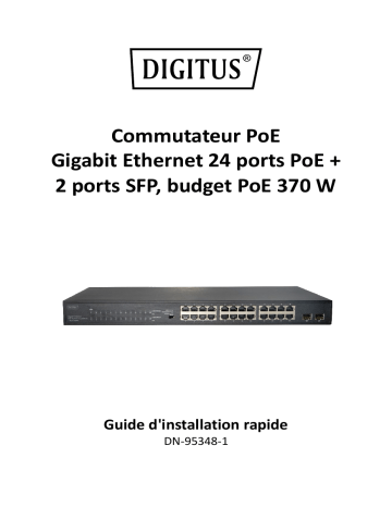 Digitus DN-95348-1 Guide de démarrage rapide | Fixfr