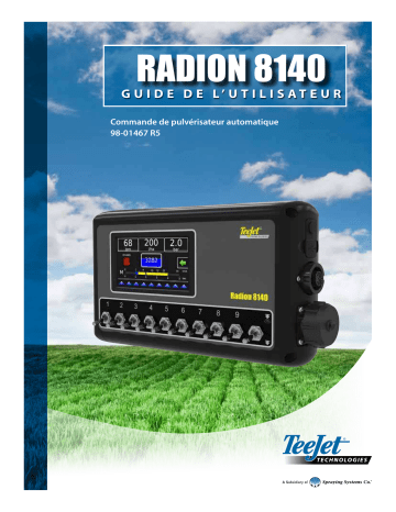 TeeJet RADION 8140 Mode d'emploi | Fixfr