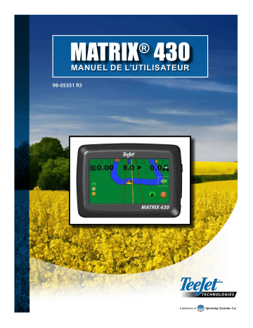 TeeJet Matrix 430 Manuel utilisateur | Fixfr