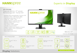 Hannspree HP278WJB Manuel utilisateur