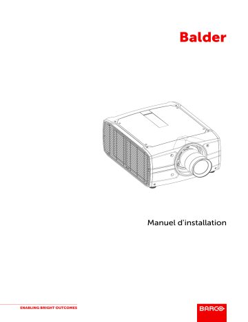 Balder CinemaScope | FLDX lens 0.38 : 1 UST 90° | Barco Balder Installation manuel | Fixfr