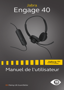 Jabra Engage 40 - (Inline Link) USB-C UC Stereo Manuel utilisateur