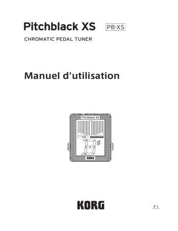 Korg Pitchblack XS Manuel du propriétaire | Fixfr