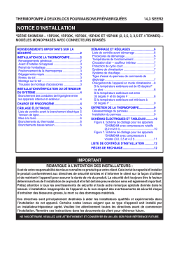 Intertherm GSH3ME Guide d'installation