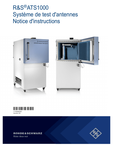 Rohde&Schwarz ATS1000 Mode d'emploi | Fixfr