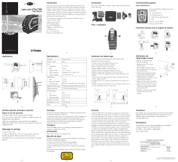 Spectra Precision LT20G Crossline Laser Mode d'emploi