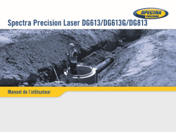 Spectra Precision DG613 Pipe Laser Mode d'emploi